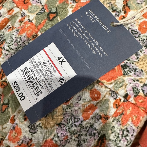 NWT Universal Thread floral midi skirt - Picture 3 of 3